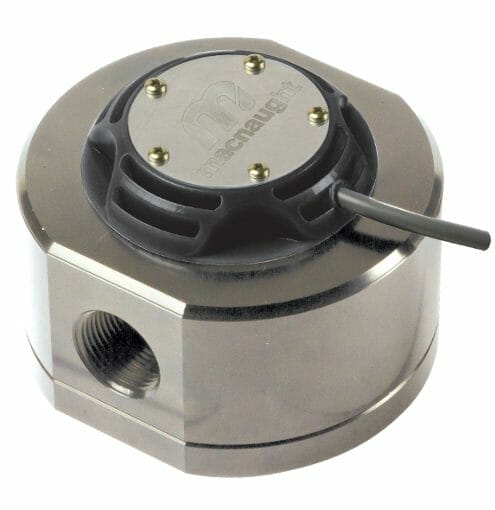 MX måler i stainless steel utførelse. Den har en puls-cap som gir flow.