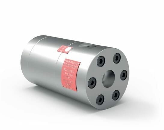 SRZ Skrueflowmeter i standard utførelse 316 med gjenge tilkobling og røde merkeskilt.