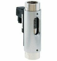 DKG flowmonitor med visuell avlesning av flow og kontakt for signalutgang.